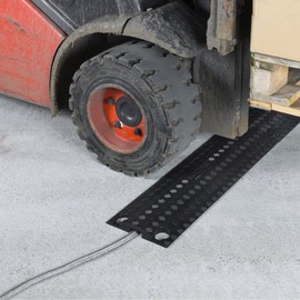 D-Line DO-2B765 Cable Protector, Heavy Duty Single Channel Drive Over Ramp, Protect Hoses and Cables Under Vehicle Traffic Up to 11.5T - 30in Length, 1.77in (W) x 0.78in (H) Cable Cavity - Black