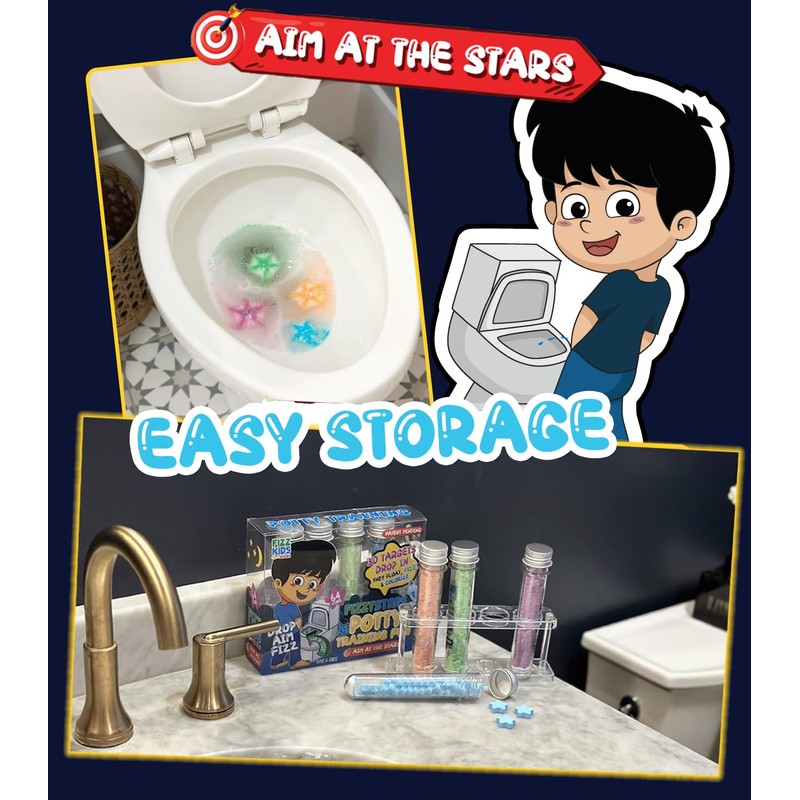 FIZZY STARS Potty Training - New Bubbling Coloring Changing Targets