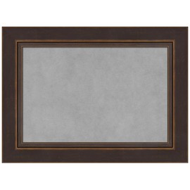 Amanti Art Bronze Framed Magnetic Board 16x22 Small Vision Board for use with Magnets, 100% Metal Sheet to Display Items as Office Decor or for Home Organization in mudroom, Kitchen or Kids Room