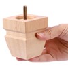 Square Wood Furniture Legs Set of 4 - Wooden Replacement