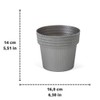 SimplyTheBest Flower pot | Ø 16 cm | for balcony