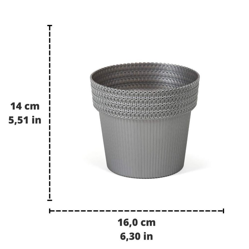 SimplyTheBest Flower pot | Ø 16 cm | for balcony