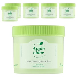 Arial Apple Cider All Kill Cleansing Bubble Pads, 60 sheets, 6 pieces / 아리얼 애플사이다 올 킬 클렌징 버블 패드, 60매입, 6개