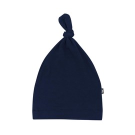 KYTE BABY Unisex Rayon Made from Bamboo Baby Beanie Soft Knotted Cap, Newborn, Navy