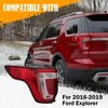JSKAPA Tail Light Assembly Compatible with 2016-2019 Ford Explorer Rear