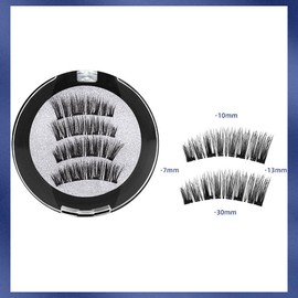 Magnetic Eyelashes,Reusable magnetic eyelashes,Beautiful natural eyelashes that are easy to wear,Comfortable magnetic eyelashes,2 pairs 2 Style false eyelashes,Free wearing clip (KS02-4)