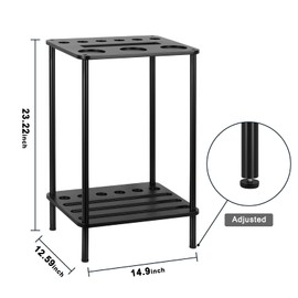Vrisa Pool Stick Holder Pool Table Accessories Pool Cue Holder Rack Billiard Cue Racks Set Cue Stick Holder Floor Stand Billiard Accessories Wood Billiard Cue Sticks Holds 6 Pool Cue Sticks, Black