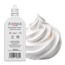 Colour Flex Icing Whitener Food Colouring For Whitening Buttercream, Sugarpaste, Royal Icing And Frostings - 80g
