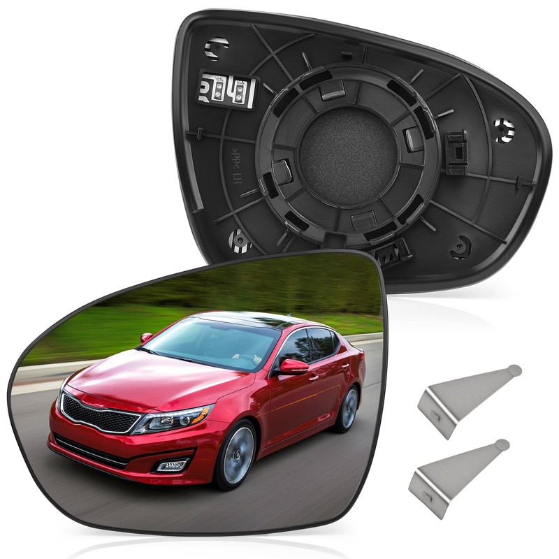 TOP-MAX Driver Side Heated Mirror Glass Compatible with 2011 2012