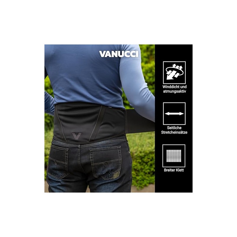 Vanucci VXK-U 1 Windmaster Kidney Belt Men & Women, Windproof