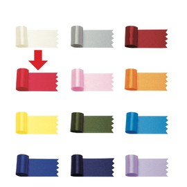 Taka Stamp Ribbon 50-7423 Grace Ribbon, Width 0.7 inches (18 mm) x 65.6 ft (20 m) Roll, Red