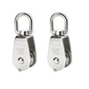 BOBOZHONG Single Pulley,2 Piece M15 Pulley Swing Roller,Block Rope Roller