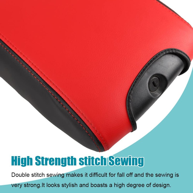 LEXLEY Center Console Pad Armrest Box Cover Waterproof Anti-Scratch Leather