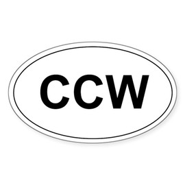 CafePress CCW Sticker Oval Car Bumper Sticker