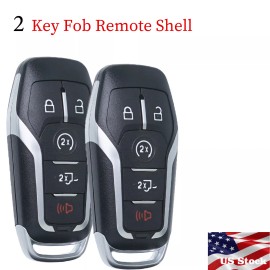 mec-autocarkeys 2 For Ford F-150 250 350 450 550 2015 2016 2017 Remote Key Shell Case Fob