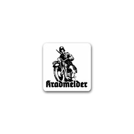 Sticker # Erkunder Moped Motorcycle Alarm Motorcycle Armed Forces Terrain Motorcycle Motocross Off-Road Machine Machine Vintage Military 7 # A2673