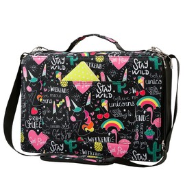 Lbxgap Portable Colored 480 Slots Pencil case Organizer with Printing Pattern forWatercolor Pens or Markers, Pencil Case Organizer for Artist