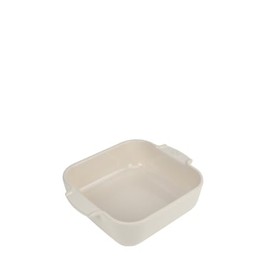 Peugeot - Appolia Square Oven Dish - Ceramic Baker with Handles - Ecru, 6.5 x 2 inches