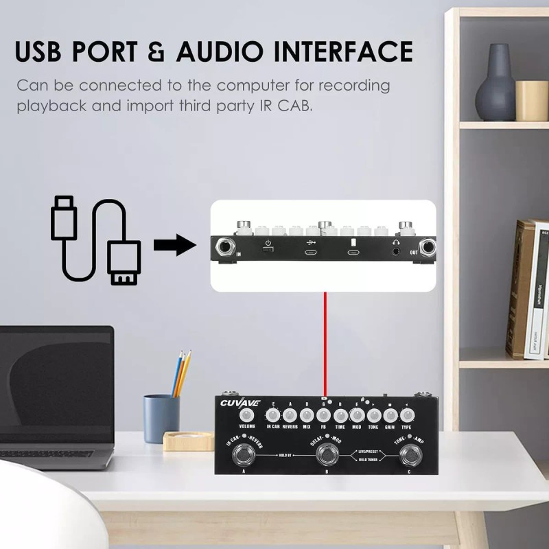 Cuvave Pedal de efecto Cuvave Cube Baby negro