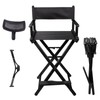 Lorvain Folable Makeup Artist Stool, Portable Tall Folding Director's Chair,