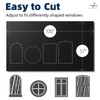 NIGHTON Portable Blackout Curtains 100"×57"Strong Hook and Loop Tape Strips