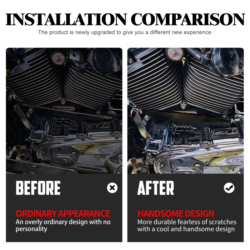 HDBUBALUS Gear Shifter Shift Black Linkage Fit For Harley Touring