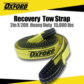 Oxford Tow Strap - 20 Ft Heavy Duty Tow Rope and Recovery Rope - Durable Recovery Strap for Vehicle Towing