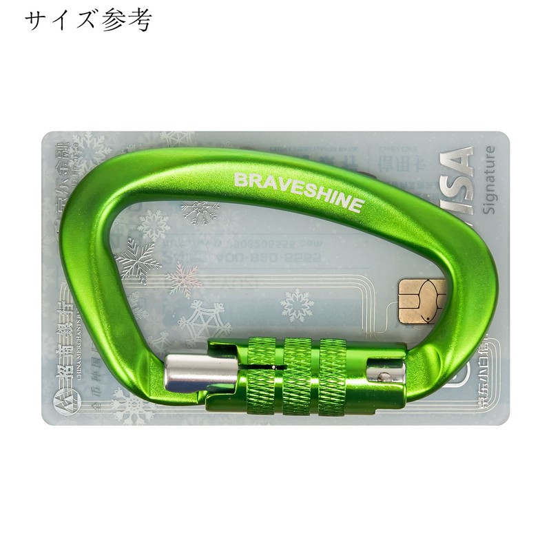 Carabiner 12KN Auto-lock BRAVESHINE Load Capacity 1,200 kg Locking Carabiner