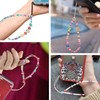 Beaded Phone Strap Y2K Beaded Phone Charms Lanyard Wrist Strap,8