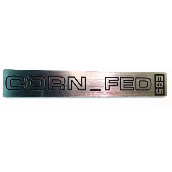 E85 Ethanol Corn Fed Stick-On Badge Emblem