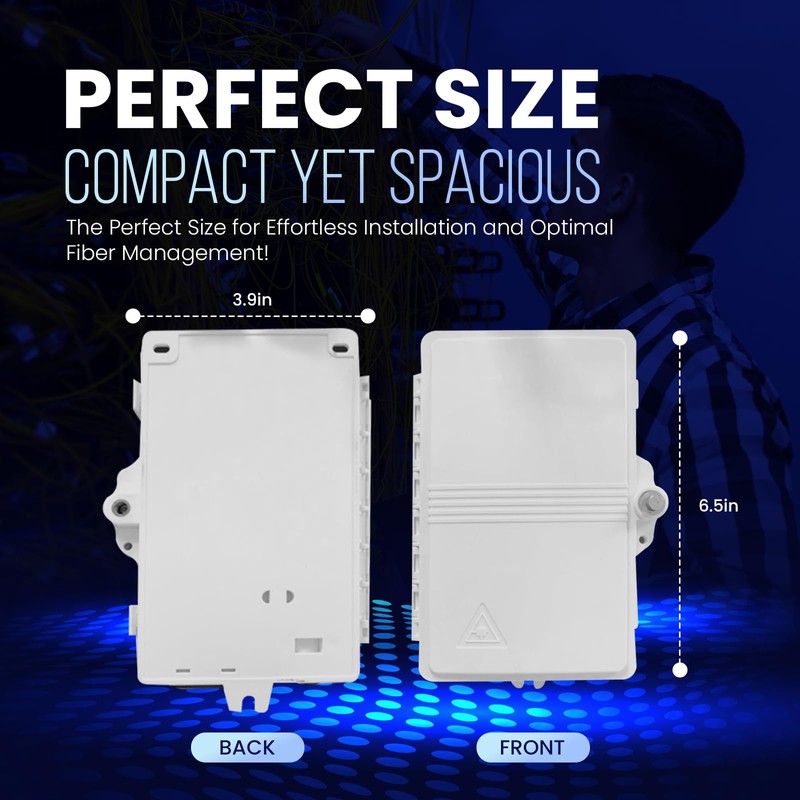 ETS Fiber Optic Distribution Box 4 Core – IP65 Waterproof,