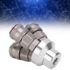 3 Way Connector Chrome Plated Pneumatic Component Carbon Steel G1/4in