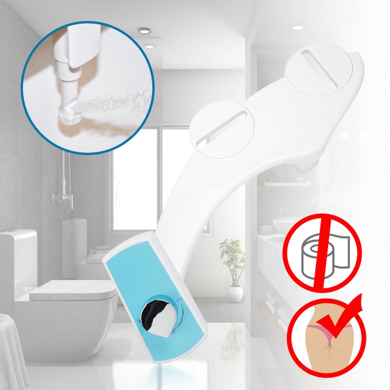Non Electric Bidet Toilet Seat Attachment Hot and Cold Water