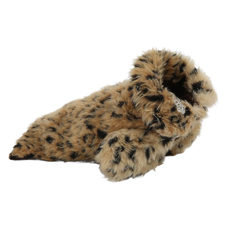 Pet Leopard Print Cloak Cute Retro Stylish Puppy Plush Jacket