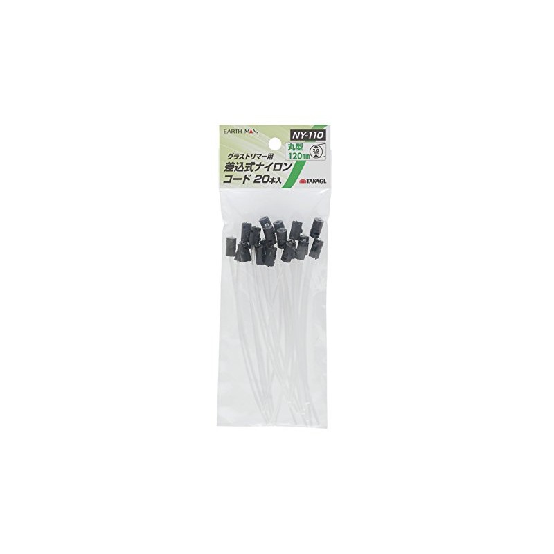 Takagi Earth Man NY-110 Grass Trimmer Nylon Cord, 4.7 inches