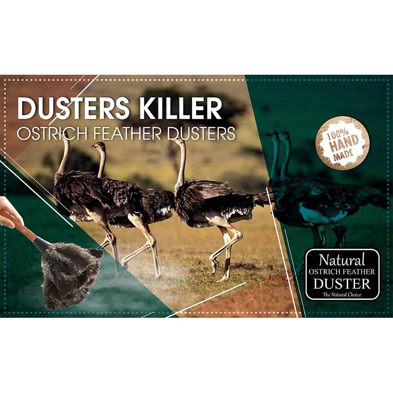 Ostrich Feather Duster with Extension Pole Up to 42"