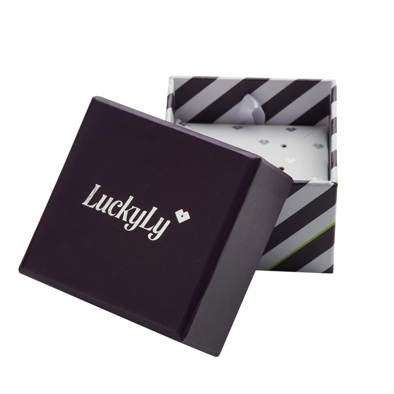 LuckyLy Aretes de Oro 14k para Mujer con Zirconia Cúbica
