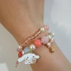 Couple Heart Kawaii Bracelets Set Kawaii Anime Cute Crystal Beads