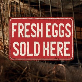 Farmers Market Decor Farm Fresh Eggs Sign Chicken Coop Signs Fresh Eggs Slod Here Eggs For Sale Sign Farm Signs Outdoor Metal 8x12 Inch