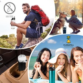 Straw Lid for Yeti Rambler 18 26 36 64 oz | Leak-Proof Flip-Up Straw Cap & Flexible Handle | Replacement Water Bottle Cap for Rambler Kids Jr 12 oz Accessories | BPA-Free & Dishwasher Safe, Black