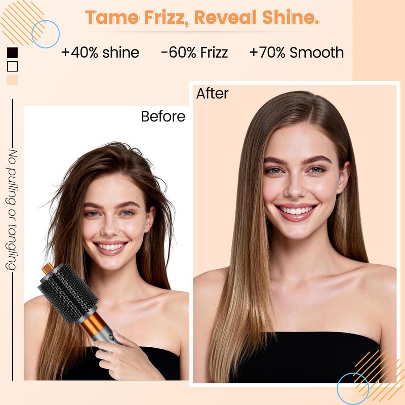 YTCHYYSK Upgraded Large Round Volumizing Brush Attachment for Dyson Airwrap