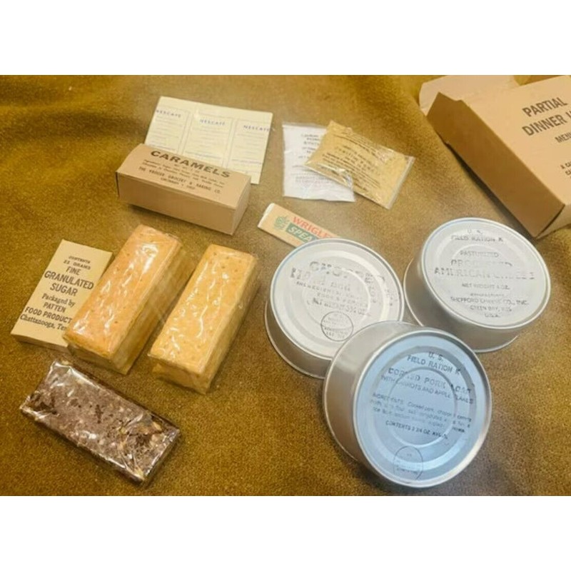 World War II Edible Rations - Partial Dinner Unit -