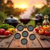 6Pcs Black Rubber Meat Probe Grommet Replacment Parts for Wood