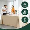 6 Pack Ivory Plastic Table Cloth - 70 x 120