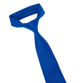 KOOELLE Men's Ties Solid Pure Color Plain Formal Royal Blue Ties For Men