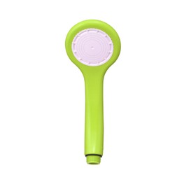 SANEI 節水シャワーヘッド シャモジ― 低水圧シャワー板付き スケルトンイエローグリーン PS3963-80XA-CYG6