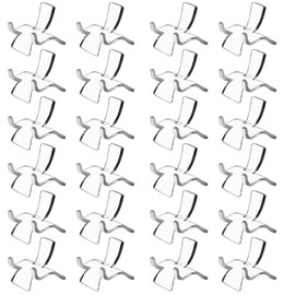 Bonsicoky 24 Pcs Acrylic Easel Display Stands - Versatile Acrylic Holders for Showcasing Crystal Geodes, Rocks, Minerals and Treasured Collectibles - Small Size