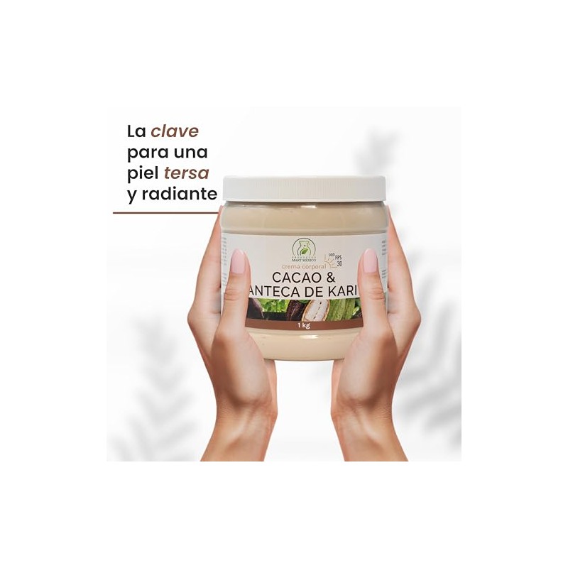Crema de Cacao Con Manteca De Karité Con Filtro Solar