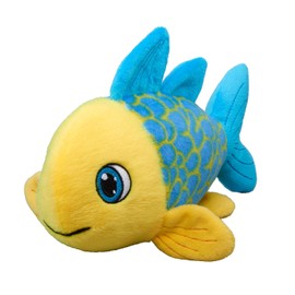 Bauer Spielwaren I Like My Planet Koi Carp: Soft Plush Cuddly Toy, Made from Recycled PET Bottles, 100% Recycled, 20 cm, Blue/Yellow (12985)