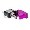 ESUPPORT Car Purple Cover Purple LED Light Rokcer Toggle Switch